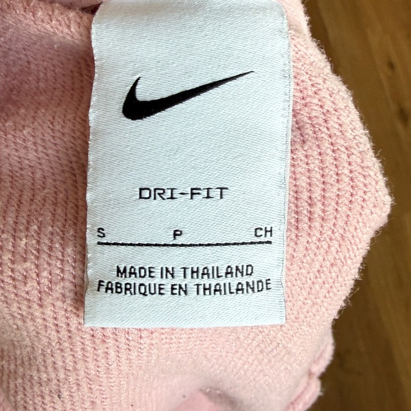 Nike Dri-Fit Women's Cropped Soft Pink Just Do It Sweatshirt - Picture 4 of 4